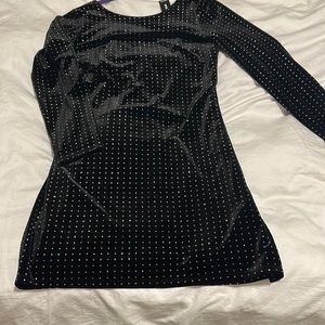 Express little black dress with sparkle